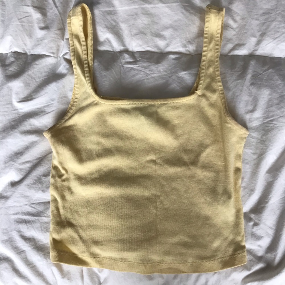 Cropped yellow tank
